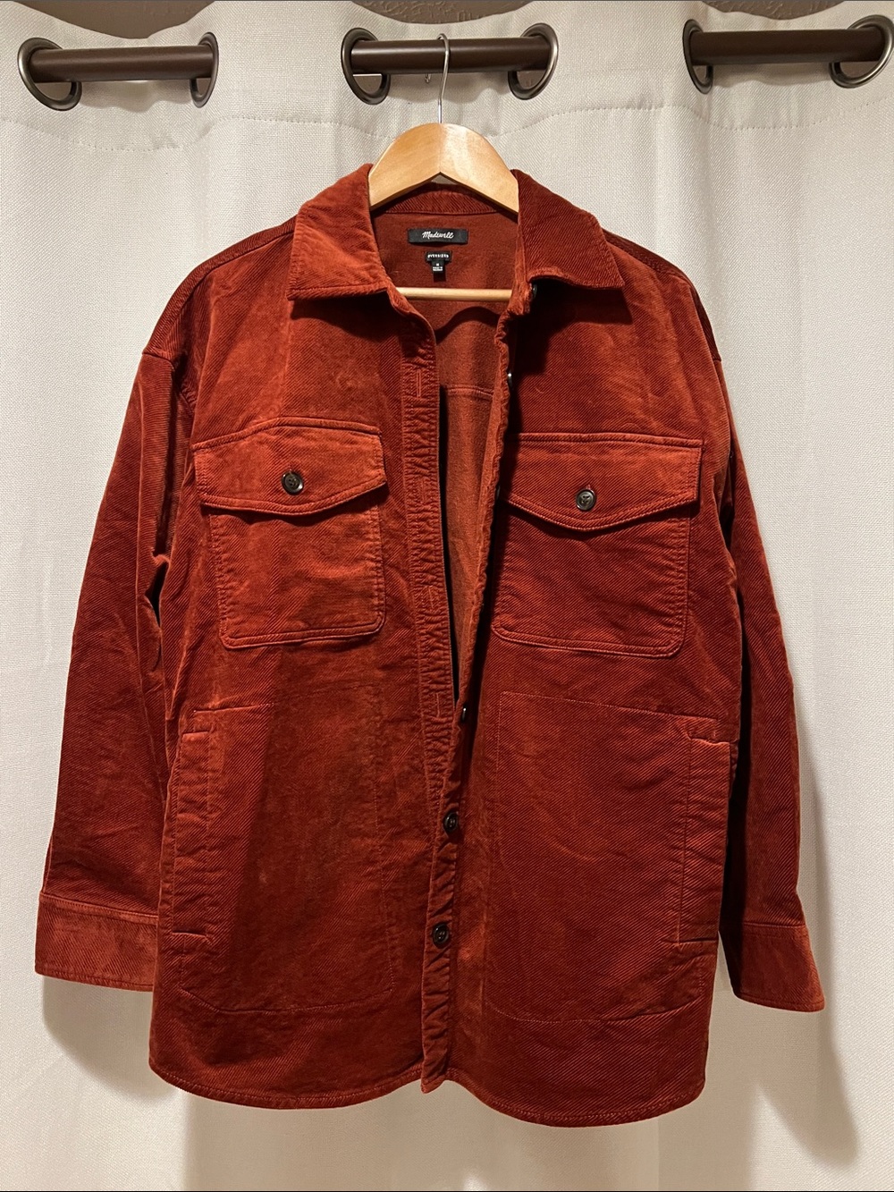 Madewell Rust Corduroy Field Jacket